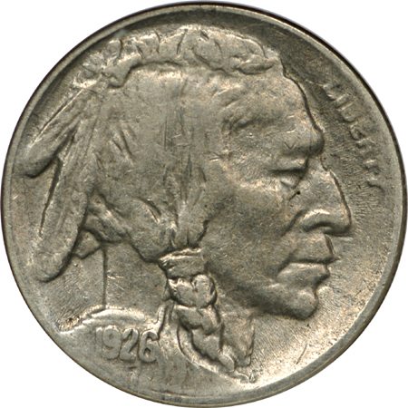 1926-S Buffalo nickel, ANACS VF-35