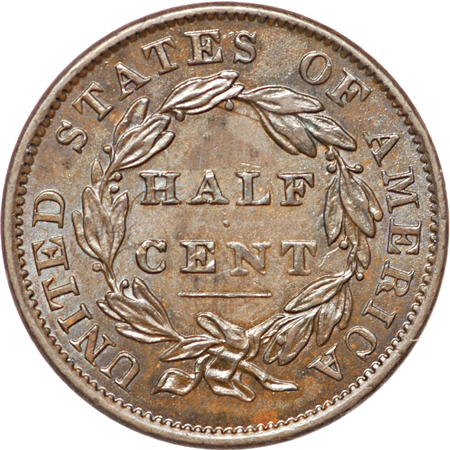 1807, 1834 and 1853 half-cents, attributed