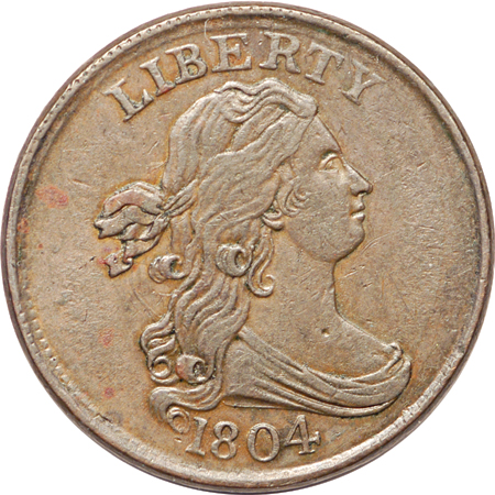 1804 and five additional half-cents, attributed