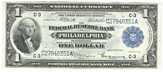 1918 $1.00 Philadelphia.  CHCU.