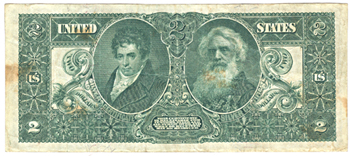 1896 $2.00.  VF.