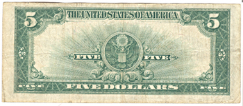 1923 $5.00.  VF.