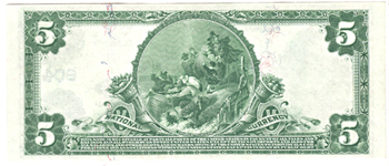 1902 $5.00. York, PA Charter# 604 Blue Seal. AU.