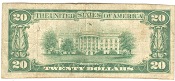 1929 $20.00. O'Fallon, IL Charter# 6924 Ty. 1. F.