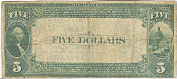 1882 $20.00. Jacksonville, IL Charter# 5763 Value Back. PCGS F-12.