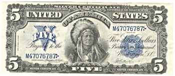 1899 $5.00.  CU.