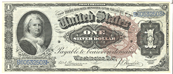 1886 $1.00 Large Seal.  AU.