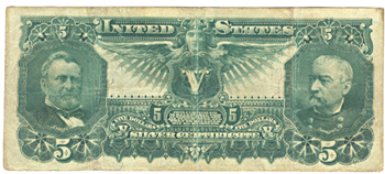 1896 $5.00.  F.