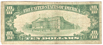 1929 $10.00. Missoula, MT Charter# 2106 Ty. 2. F.