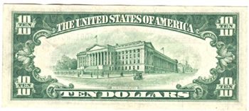 1928 $10.00 Boston Star.  XF.