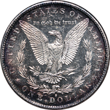 1890-S Morgan dollar, NGC MS-63 DMPL