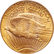 1912 Saint-Gaudens double-eagle, PCGS MS-63
