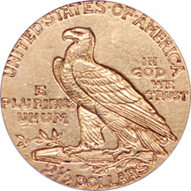 1911-D Indian quarter-eagle, PCGS AU-53