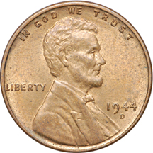 1944-D (FS-021 'D/S') Lincoln cent MS-63