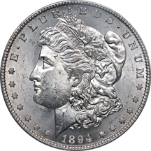 1894-S Morgan dollar, PCGS MS-63