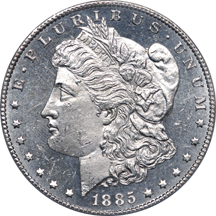 1885-CC Morgan dollar, PCGS MS-63 DMPL