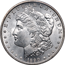 1890-CC Morgan dollar, PCGS MS-63