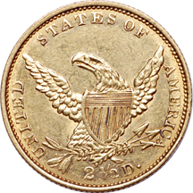 1834 Classic Head quarter-eagle Unc. Details.