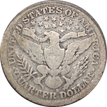 1896-S Barber quarter, PCGS G-04