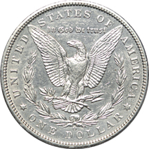 1895-O Morgan dollar AU-55