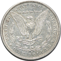 1892-S Morgan dollar AU-53