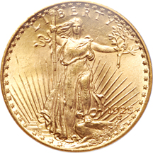 1924 and 1925 Saint-Gaudens double-eagles, PCGS MS-65