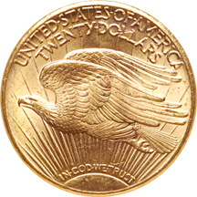 1928 Saint-Gaudens double-eagle, NGC MS-63