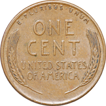 1955 'doubled die' Lincoln cent XF-45