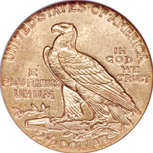 1926 Indian quarter-eagle, NGC MS-62