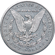 1893-CC Morgan dollar EF-40