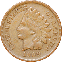 1909-S Indian Head cent VF-20