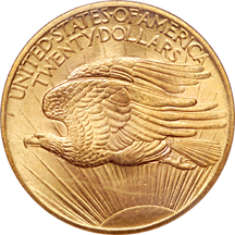 1908 'no motto' Saint-Gaudens double-eagle, PCGS MS-64