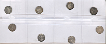 1830, 1831, 1834, 1856-O, 1857, 1857-O, 1859-O and 1870 half-dimes