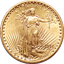 1911 Saint-Gaudens double-eagle MS-63