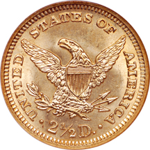 1905 Coronet quarter-eagle, NGC MS-66