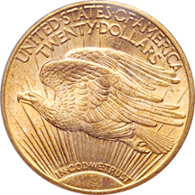 1909-S Saint-Gaudens double-eagle, PCGS MS-63