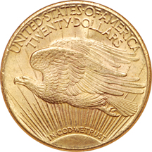 1926 Saint-Gaudens double-eagle, NGC MS-63