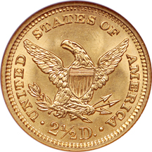 1907 Coronet quarter-eagle, NGC MS-65