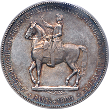 1900 Lafayette commemorative silver dollar, PCGS AU-55