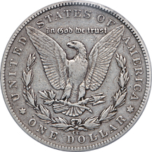 1889-CC Morgan dollar, PCGS VF-30