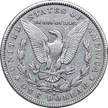 1893-S Morgan dollar, VF-20 details