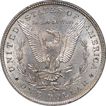 1882-O Morgan dollar, NGC MS-65