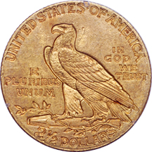 1911 Indian quarter-eagle, PCGS MS-62