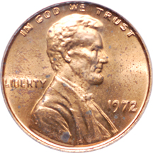 1972 and 1983 doubled-die Lincoln cents, certified by ANACS