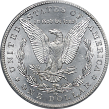 1892-CC Morgan dollar, PCGS MS-63