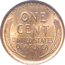 1909-S VDB Lincoln cent, ANACS MS-65 RD