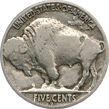 1918/7-D Buffalo nickel, ANACS F-12