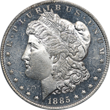 1885-CC  Morgan dollar, PCGS MS-63 DMPL