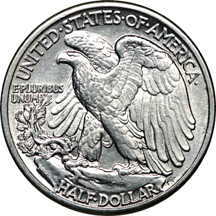 Tube of AU/BU 1941 and 1942 Walking Liberty half-dollars