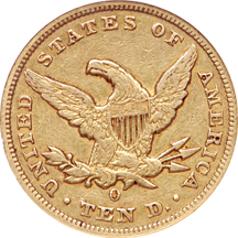 1848-O Coronet eagle, NGC XF-40